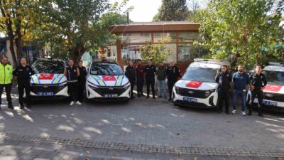 Gördes İlçe Emniyetine 4 yeni araç daha katıldı