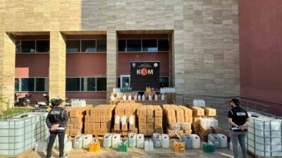 Manisa’da eş zamanlı kaçak içki operasyonu