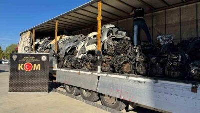 Manisa’da kaçakçılığa geçit yok; 152 adet motor ve şanzıman ele geçirildi