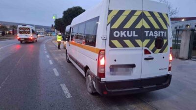 Manisa’da denetlenen 187 okul servisinden 6’sına ceza kesildi