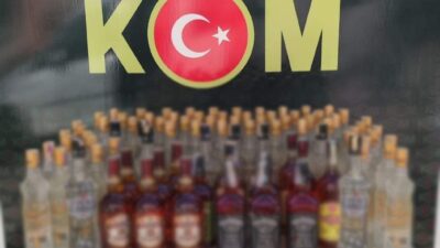 Salihli’de sahte bandrollü içkiler ele geçirildi