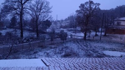 Selendi’de kar yağışı