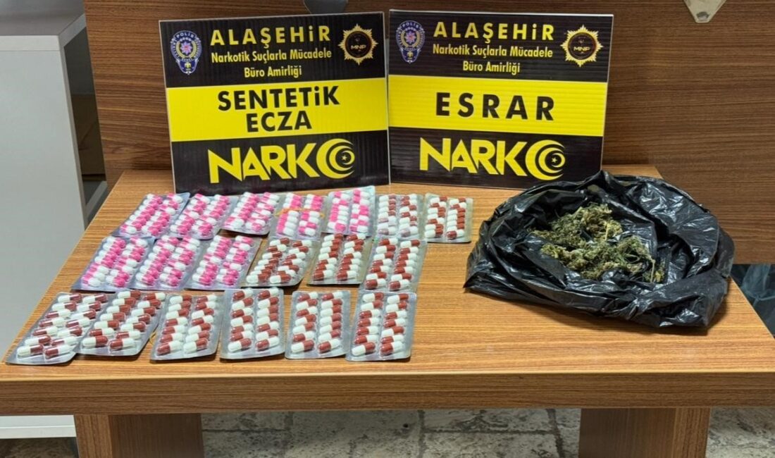 Alaşehir emniyeti uyuşturucuya geçit vermedi Manisa’nın Alaşehir ilçesinde polis
