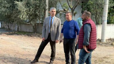 Başkan Okur çalışmaları yerinde inceledi