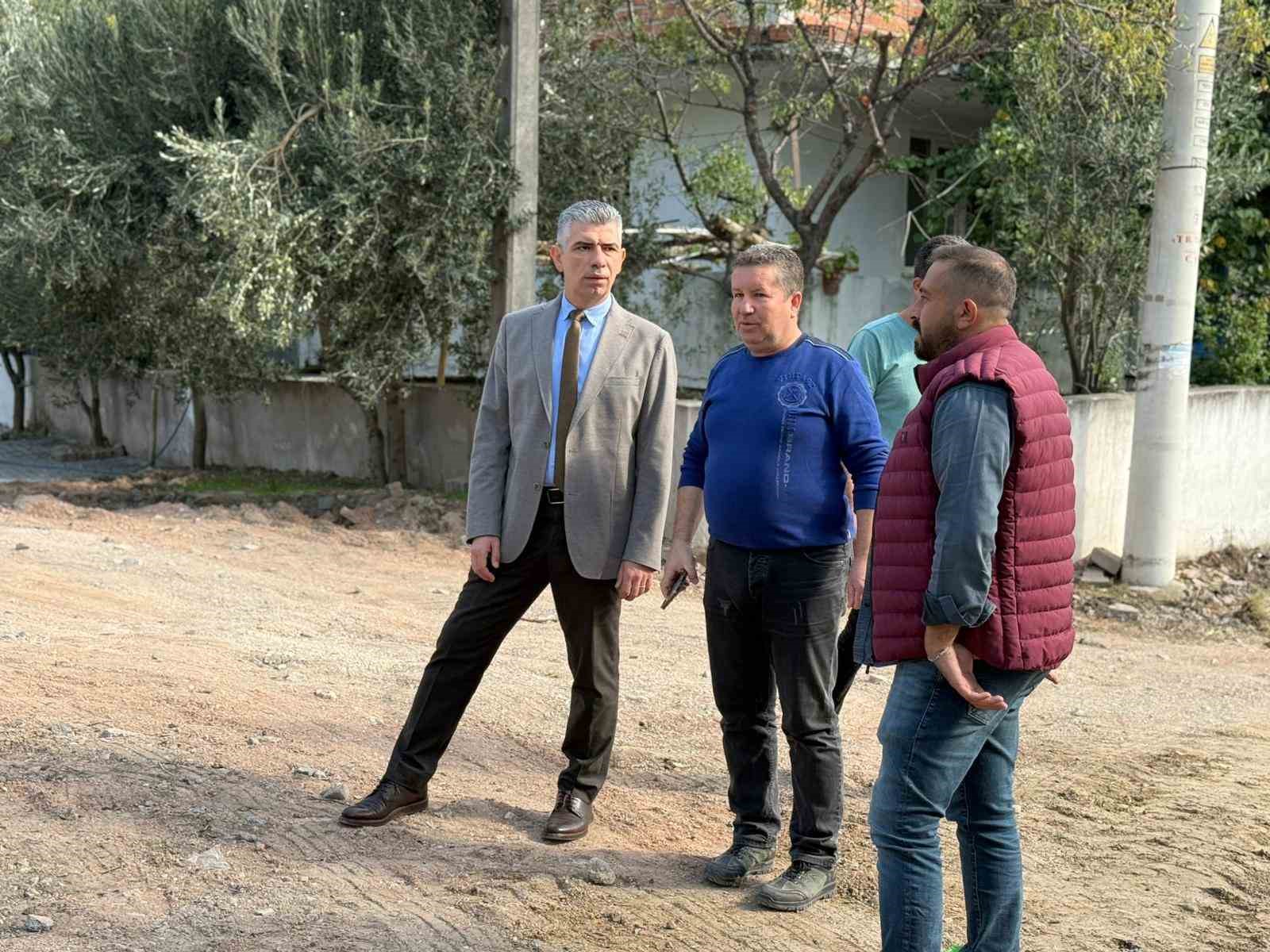 Başkan Okur çalışmaları yerinde inceledi