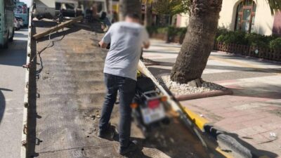 Manisa’da motosikletlere yaya yolu denetimi