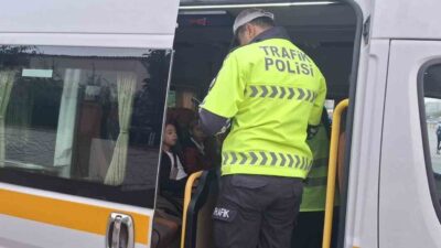 Manisa’da okul servislerine yönelik denetim