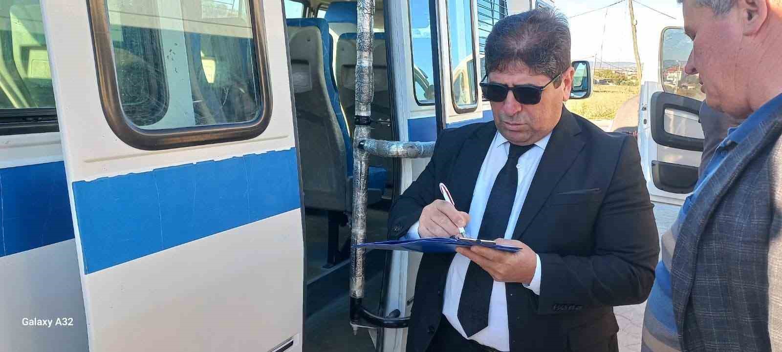 Selendi’de okul servisleri sıkı denetimden geçti