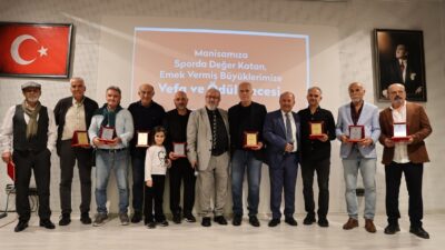 Spora katkı sunan 78 isme plaket