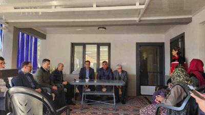 Kaymakamdan şehit polisin ailesine taziye ziyareti