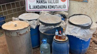 Manisa’da 82 litre sahte içki ele geçirildi
