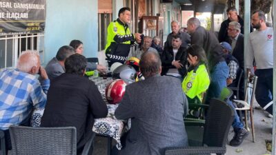 Salihli’de çiftçilere ve sürücülere yeni trafik kuralları anlatıldı