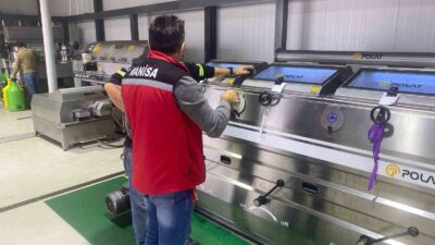 Sarıgöl’de zeytinyağı üretim tesislerine denetim