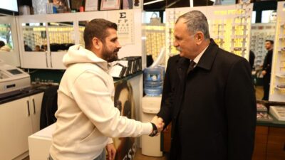 Esnaf ziyaretlerine ara vermeden devam