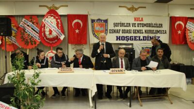 Manisa’nın Kula ilçesinde Şoförler ve