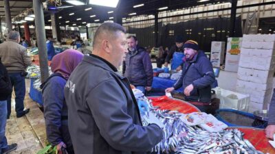 Manisa’nın Sarıgöl ilçesinde, su ürünlerinin