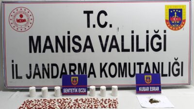 Manisa’nın Soma ilçesinde jandarmanın uyuşturucuya