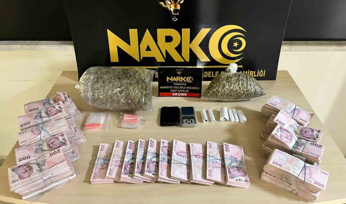 Manisa’nın Turgutlu ilçesinde uyuşturucuyla