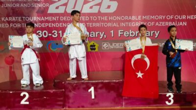 Alaşehir Belediyesi Karate Kulübü sporcuları,