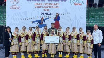 Denizli’de düzenlenen Okul Sporları Halk