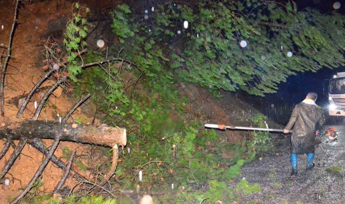 Manisa’da etkili olan yoğun yağışlar
