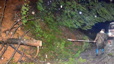 Manisa’da etkili olan yoğun yağışlar