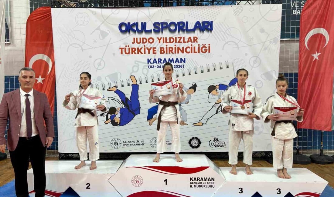 Yunusemre Belediyespor’un judocuları, Karaman’da düzenlenen