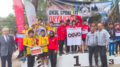 Uşak’ta düzenlenen Okul Sporları Oryantiring