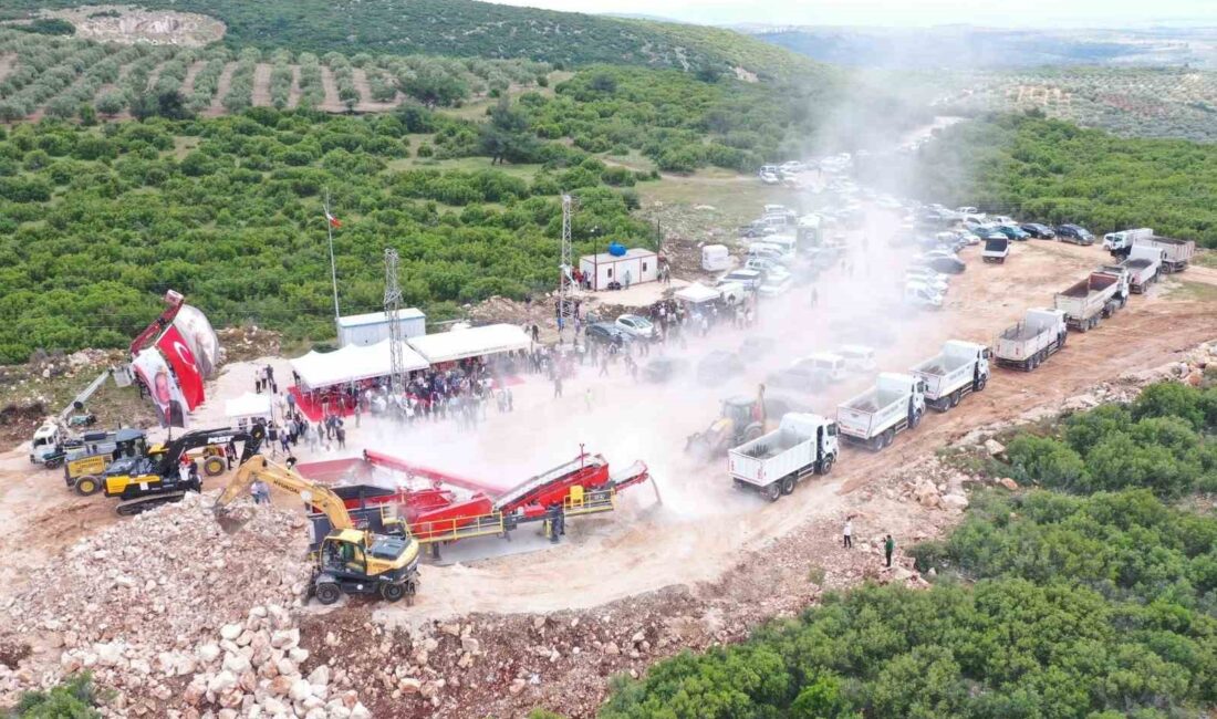 Manisa’nın Saruhanlı ilçesinde, arazi yollarının