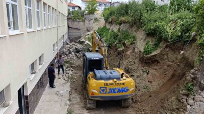 Manisa’nın Selendi ilçesinde sağanak yağışın